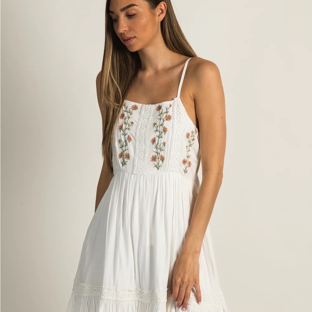 Patrons of Peace White Smocked Dress